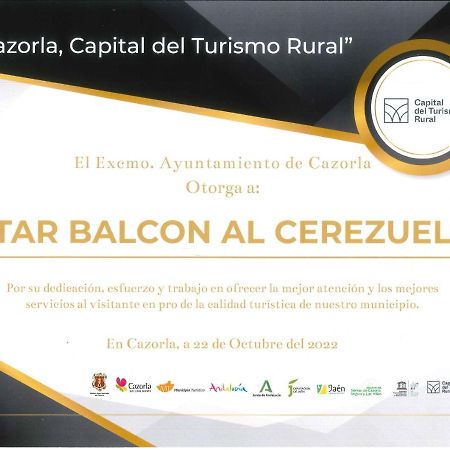 Alojamiento Balcon Al Cerezuelo Cazorla Kültér fotó